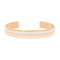 ダニエルウェリントン DANIEL WELLINGTON バングル ブレスレット レディース DW00400069 CLASSIC SLIM BRACELET SATIN WHITE S ローズゴールド ホワイト